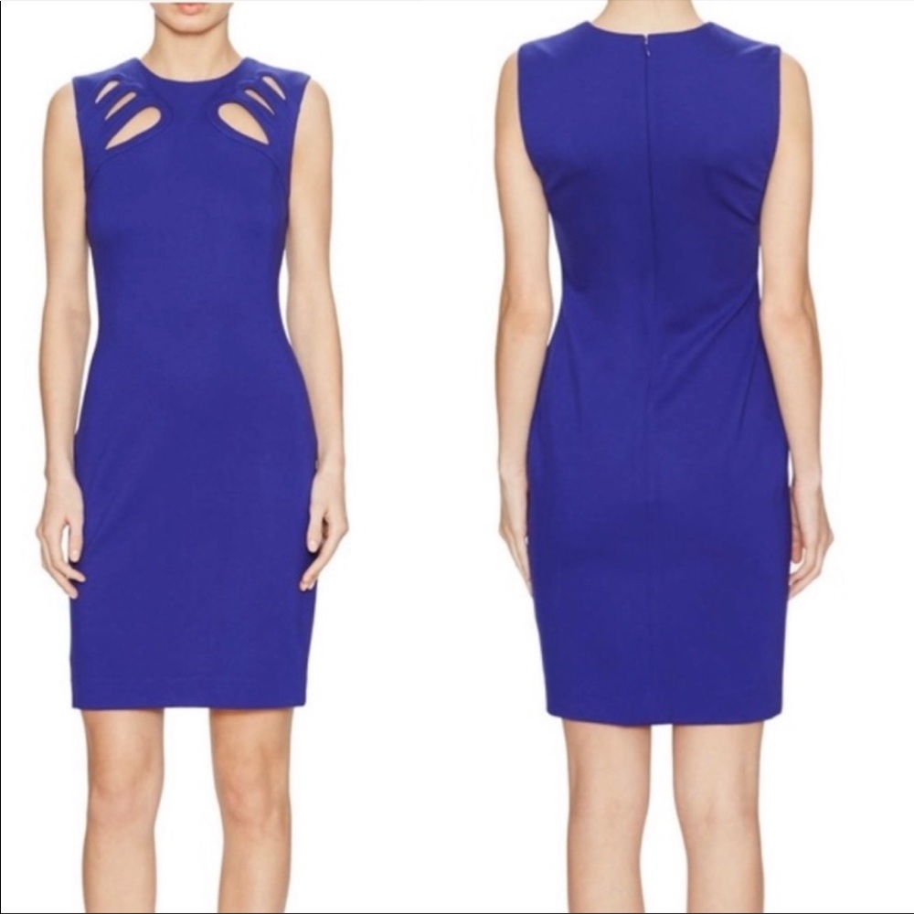DVF sheath dress with cutouts